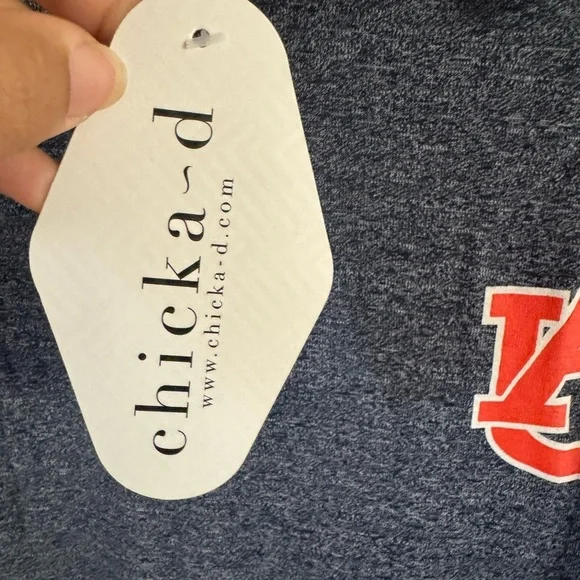 TWO PACK Chicka-d Women's Long Sleeve Tees Auburn University small/medium - Picture 4 of 5